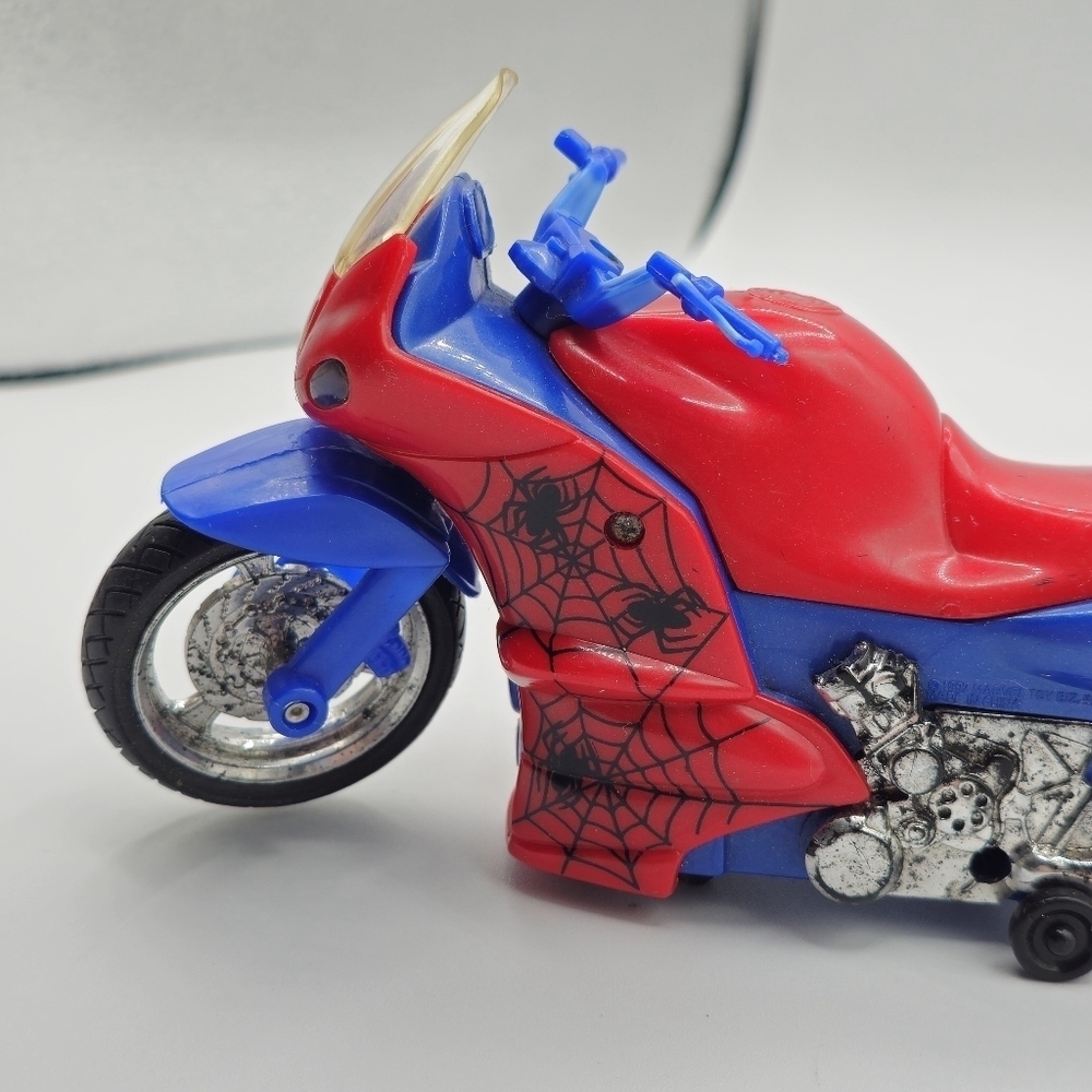 Vintage 1997 Marvel Spider-Man Motorcycle Toy - Picture 3 of 8